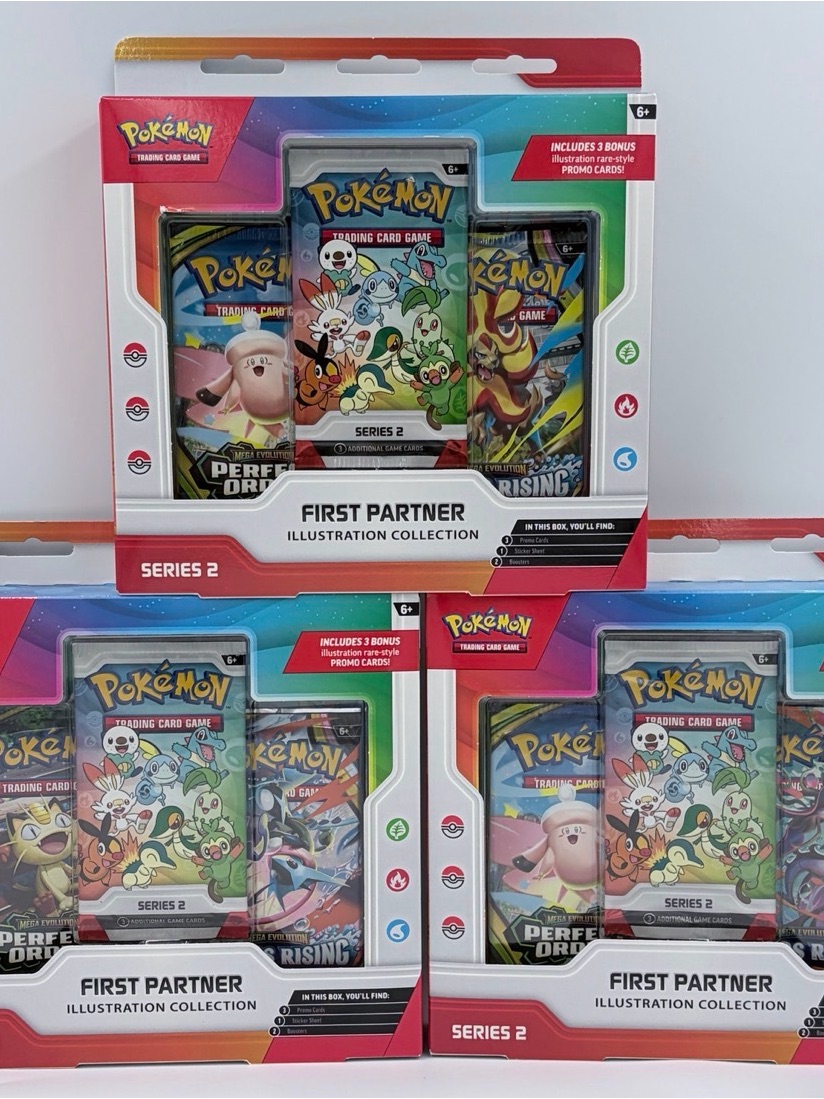 Pokemon First Partner Illustration Collection Series 2 - Red, Blue, Green, White